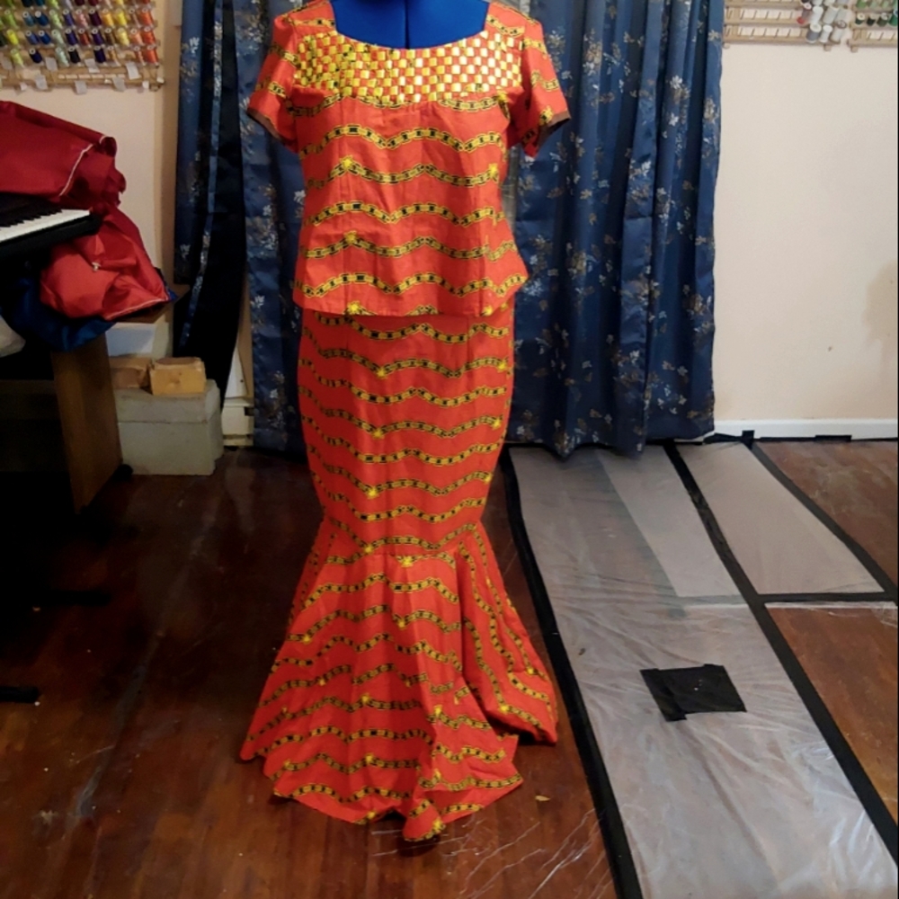 African Top & Skirt